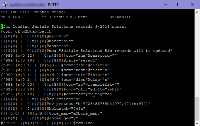 Load profile excerpt