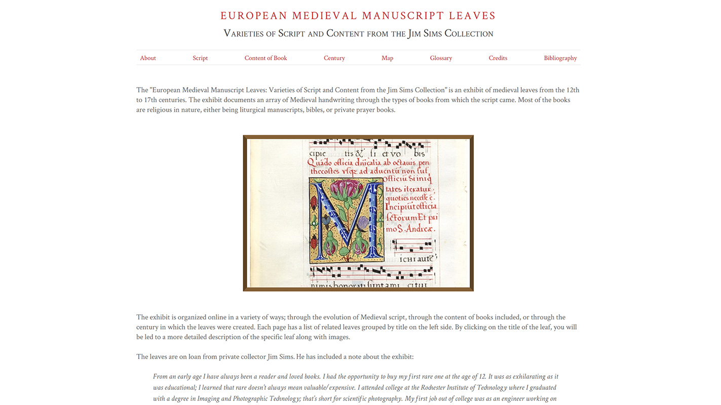 European Medieval Manuscript Leaves
